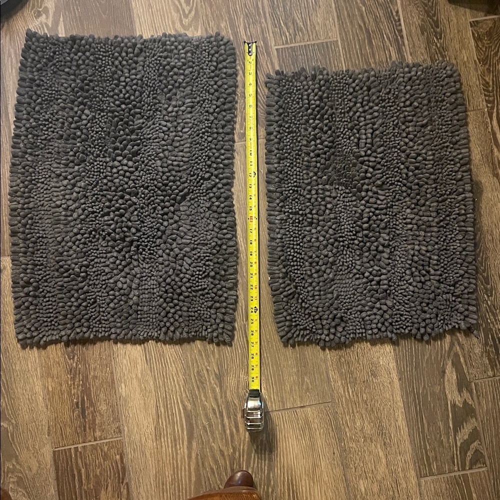 Kohl's Charcoal Plush Bath Mat Set